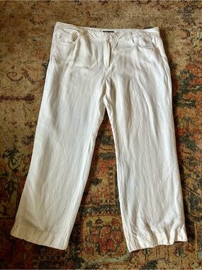 Tommy Hilfiger White Linen Pants